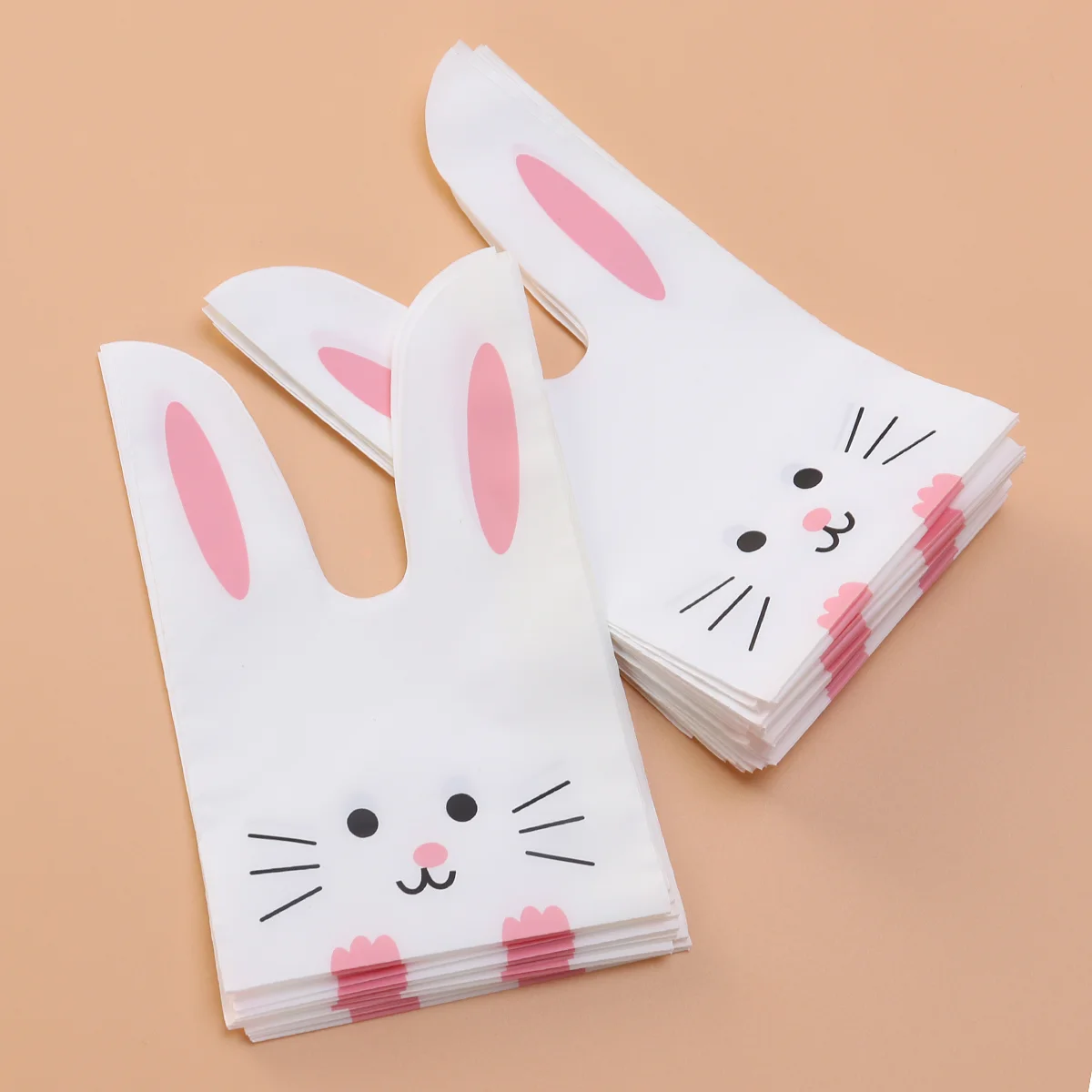 

100pcs Cute Storage Creative Packing Bag Rabbit for Festival Store Party Kid