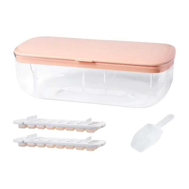 

Ice Cube Trays Silicone Ice Cube Maker Trays With Lids Non-toxic Durable Bar Pub Wine Ice Blocks Maker Ice Cube Trays