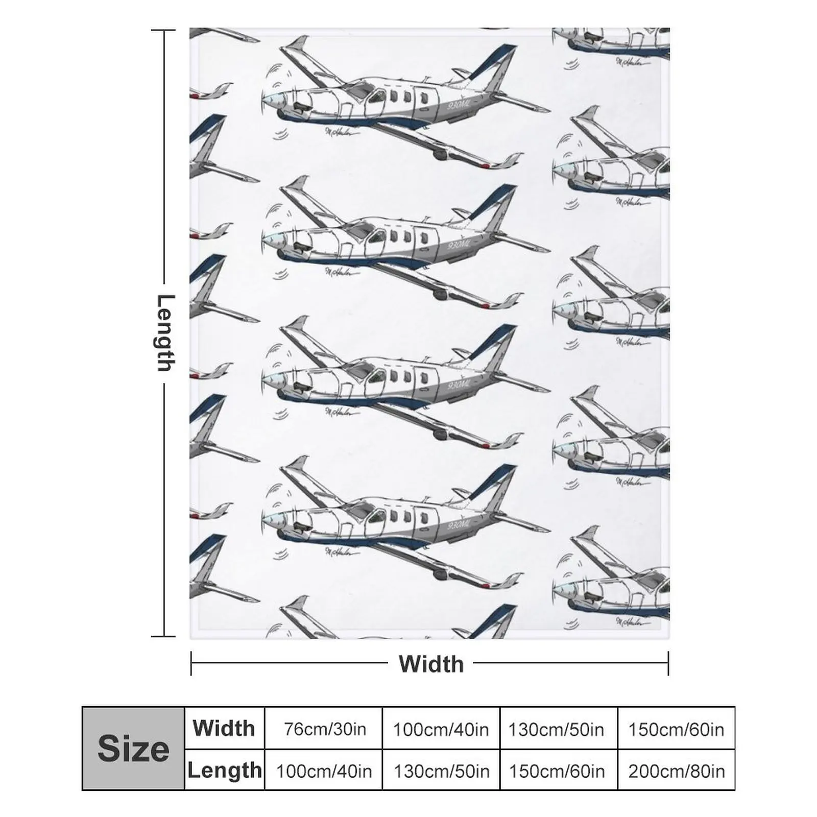 Одеяло Socata TBM 700 N930ML Движущиеся термоодеяла