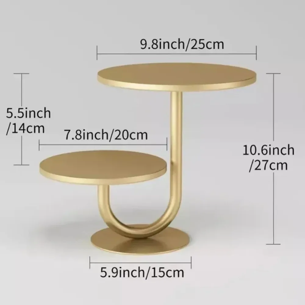 Подставка для торта золотистая диагональю 10/8 дюйма вечеринок свадеб дней