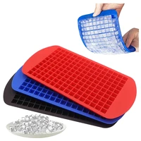 160 grids food grade silicone ice cube mold maker creative diy small square shape fruit ice tray kitchen bar tool accessories