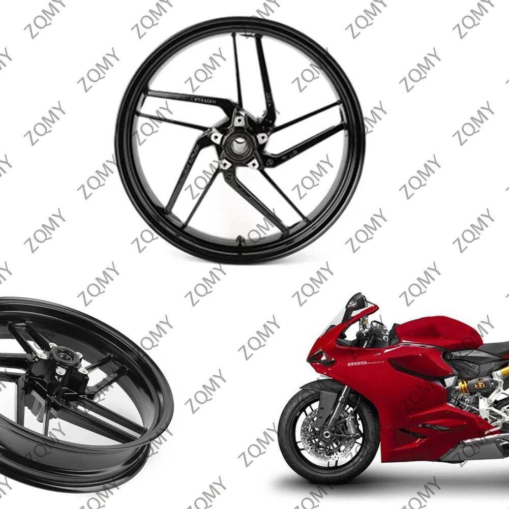 Обод переднего колеса мотоцикла черный алюминиевый сплав для Ducati 959 panigale 2016-2018/1199