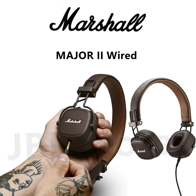 

Original MARSHALL MAJOR II Wired 3.5mm Headphones Classic Retro Earphones Deep Bass Foldable Sport Gaming Headset Pop Rock Music