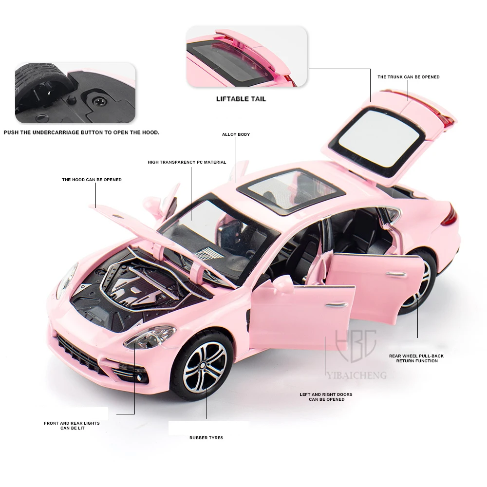 1/32 Panamera Cayenne литья под давлением брелок для автомобильных ключей модель