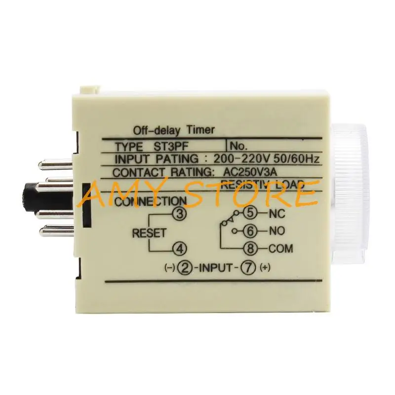 0-3 минуты 12VDC/24VDC/110VAC/220VAC Мощность с покадровой реле времени ST3PF база Тип
