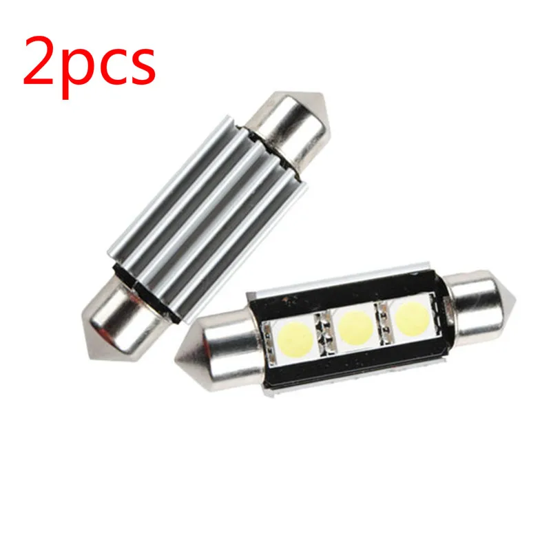 

2pcs Super Bright Lights 36mm 3 5050 SMD LED Festoon Light CANBUS Error Free c5w Auto Light Lamp Bulb DC 12V White