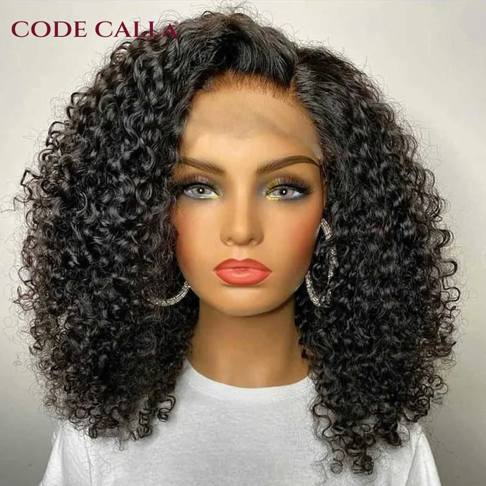 

Brazilian 13x4 Lace Front Bob Wigs PrePlucked 210 Density Deep Wave Short Water Wave Curly 4X4 Bob Wig Human Hair Wigs For Women