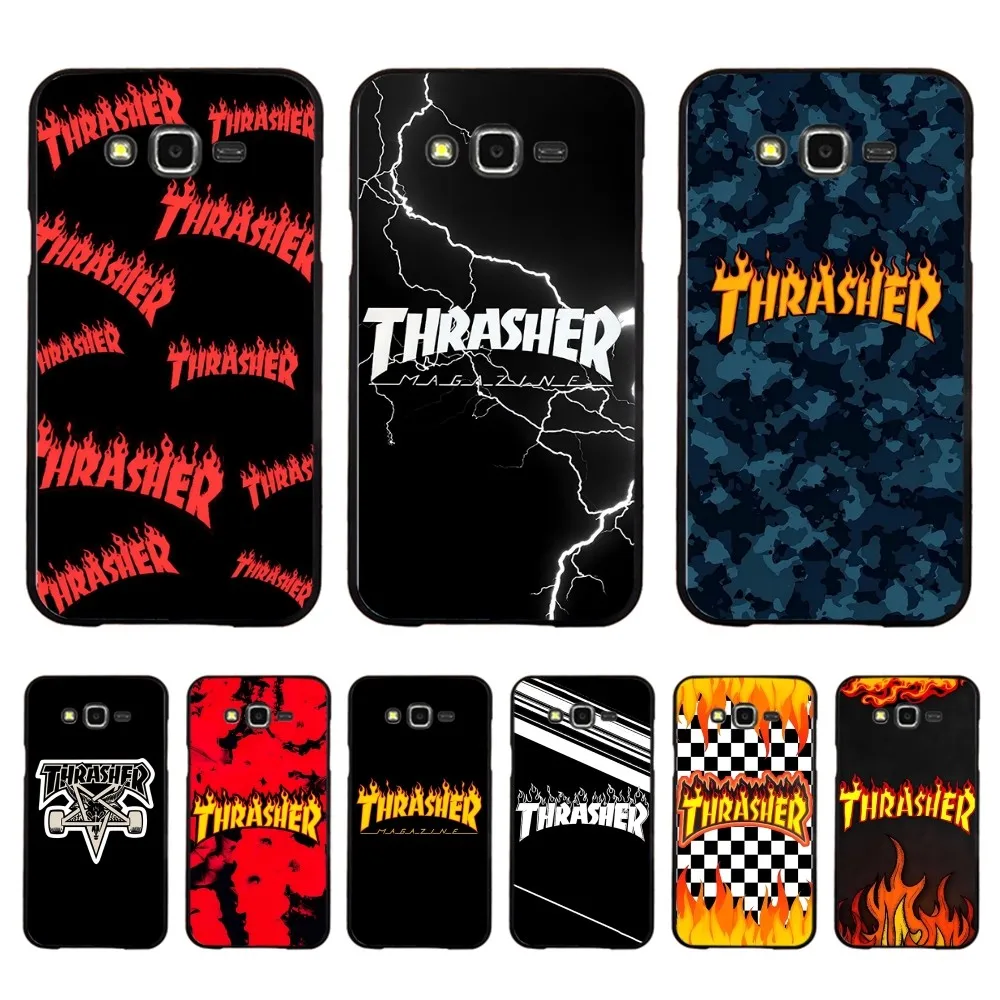 T-ThrasherS Fashion Logo Phone Case For Samsung J 7 plus 7core J7 neo J6 prime J4 J5 Mobile Cover