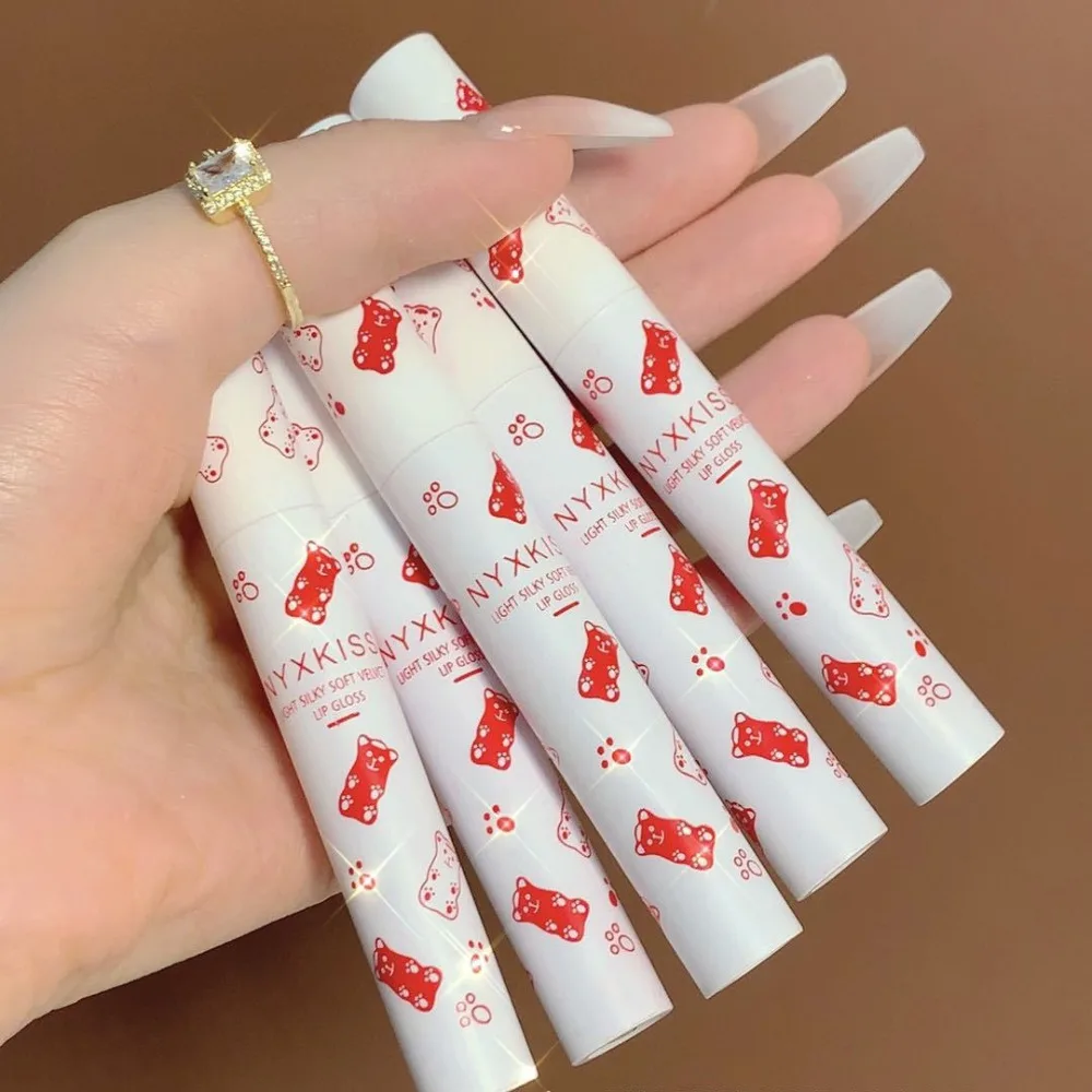 Красота Стойкий матовый блеск для губ Водостойкий легко окрашиваемый Бархатная