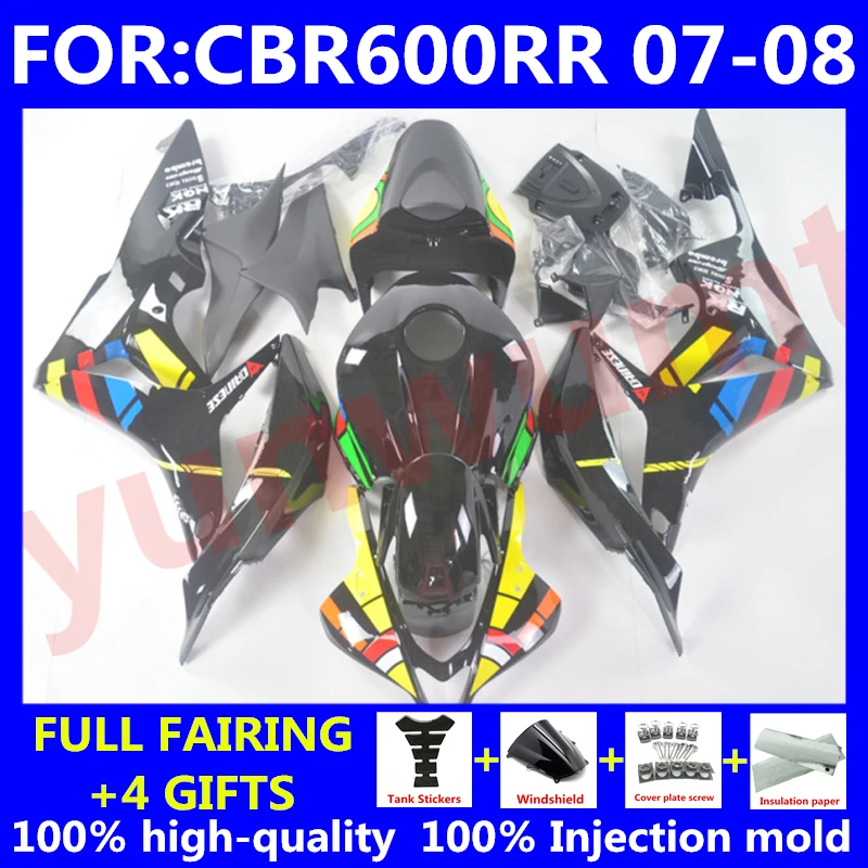 Новый комплект обтекателей для мотоцикла ABS HONDA CBR600RR F5 2007 2008 CBR600 RR CBR 600RR 07 08 кузова