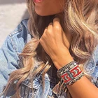 Женский браслет Go2Boho Miyuki, браслеты с кисточками, модные украшения, стразы, лучший подарок