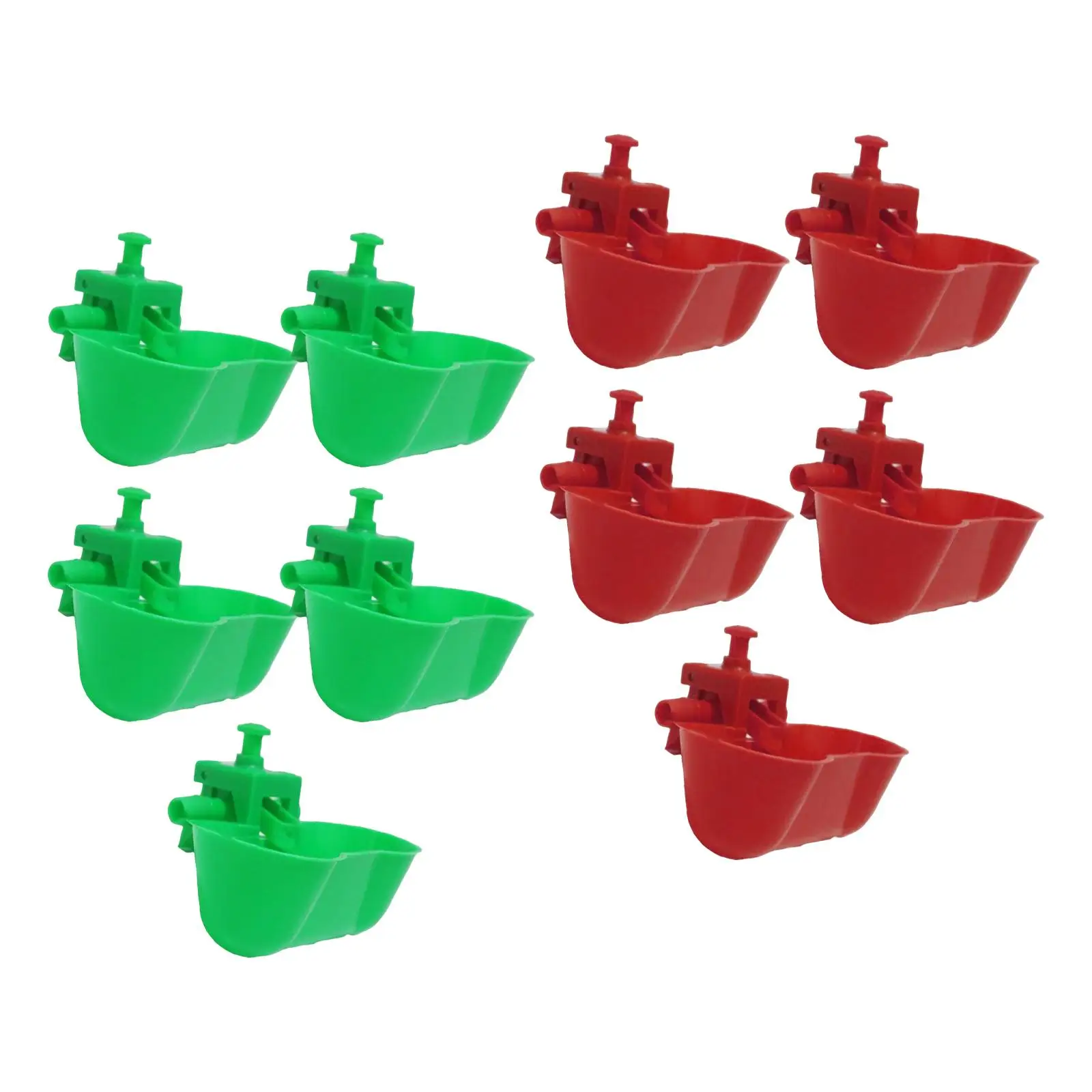 

5Pcs Chicken Drinkers Water Bowl Hanging Plastic Drinking Bowls Chicken Water Cups for Poultry Backyard Pigeon Ducks Goose