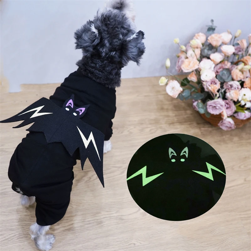 

Halloween Dog Clothes Jumpsuit Winter Pet Clothing Bichon Frise Pomeranian Schnauzer Poodle Pet Costume Outfit Puppy Apparel