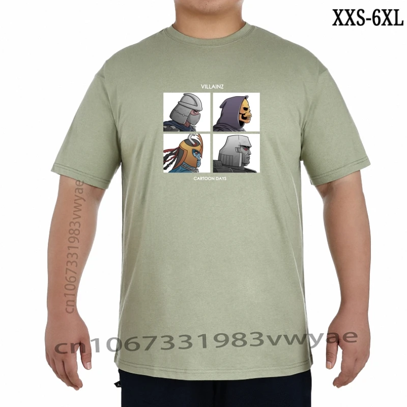 

Villainz Cartoon Days Demon Days Parody Black TShirt Shredder Skeletor MummRa Men Loose Fit Tee Shirt XXS-6XL