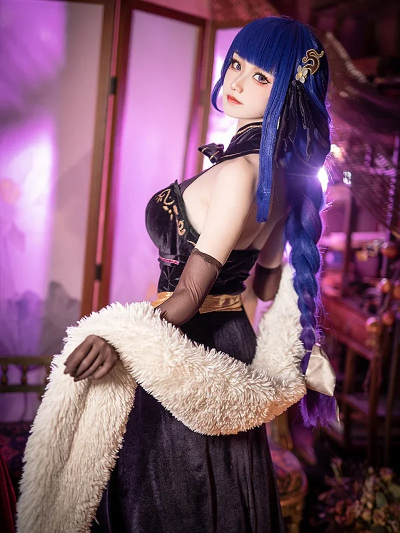 Платье Raiden Shogun Game Genshin Impact Beelzebul костюм для косплея элегантный чонсам униформа