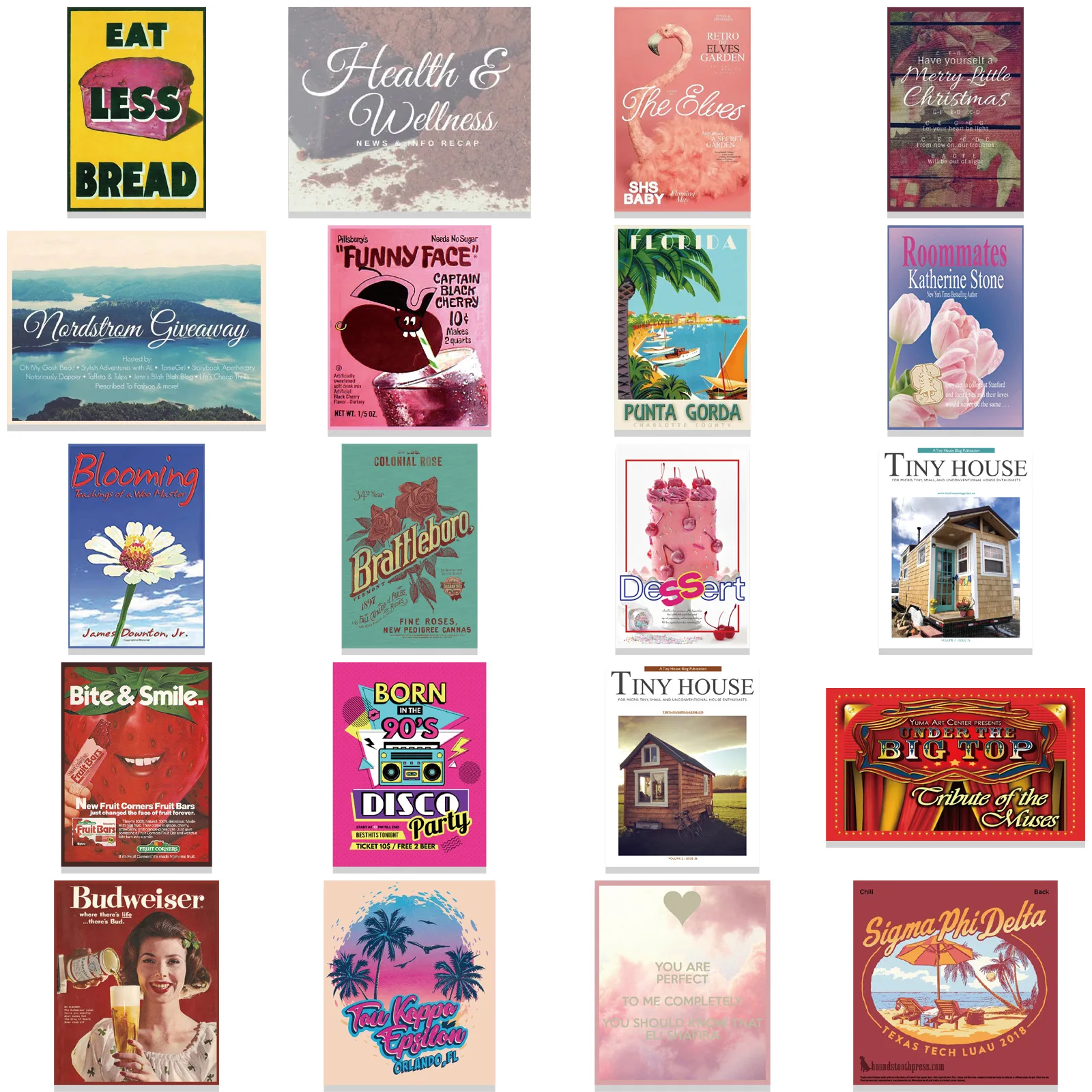 10/40 шт. американские ретро наклейки на обложку журнала 90-х крутые эстетические