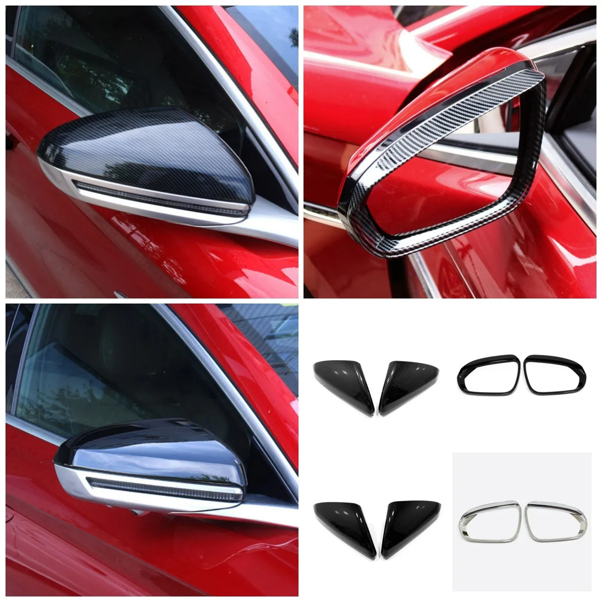 

For 2022 BYD HAN EV Exterior Accessories Auto Rear View Mirror Cover Protector Trim Body Kit Upgrade Car Accessories