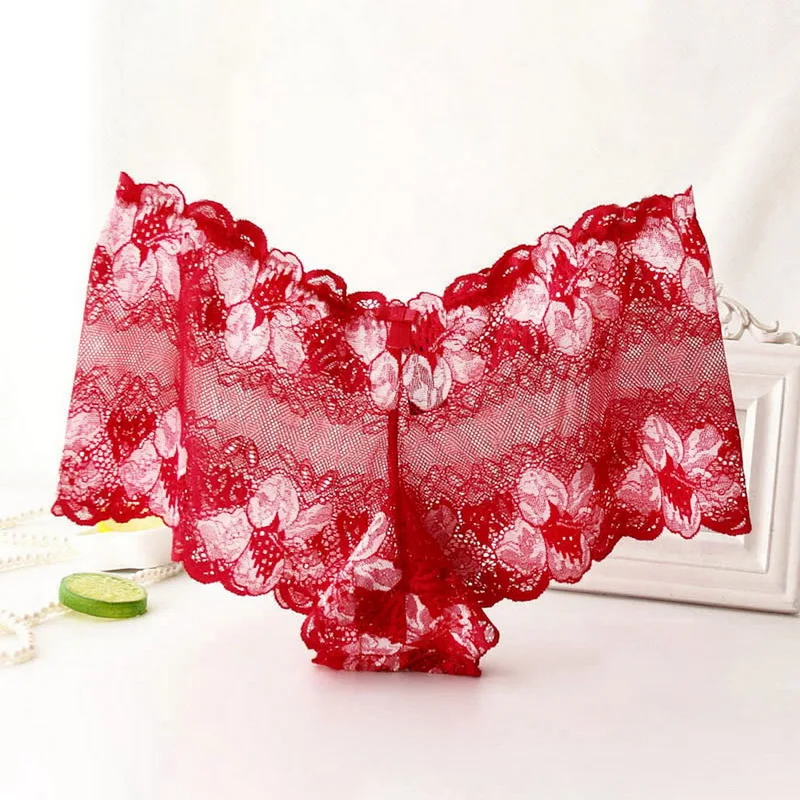 Сексуальные трусики кружевное нижнее белье женские ажурные боксеры модное