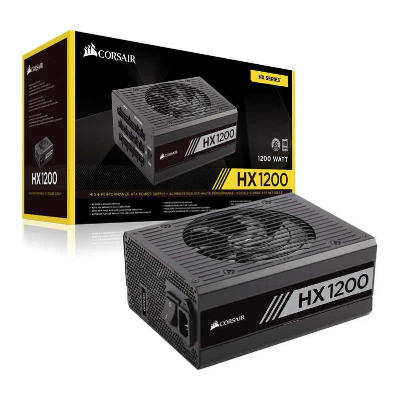 

Горячая Распродажа HX1200 1200 Вт ПК блок питания для настольного компьютера