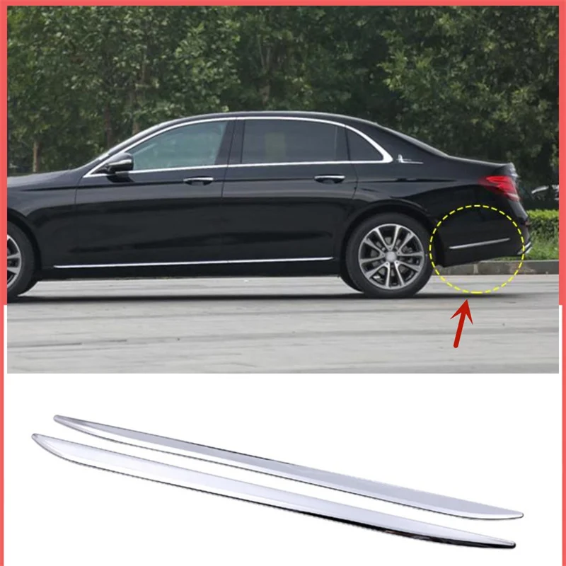 

Car Rear Side Molding Decorative Strips Trim Sticker ABS For Mercedes Benz E Class W213 E200l 300l 2016-2019 Car Accessories AMG
