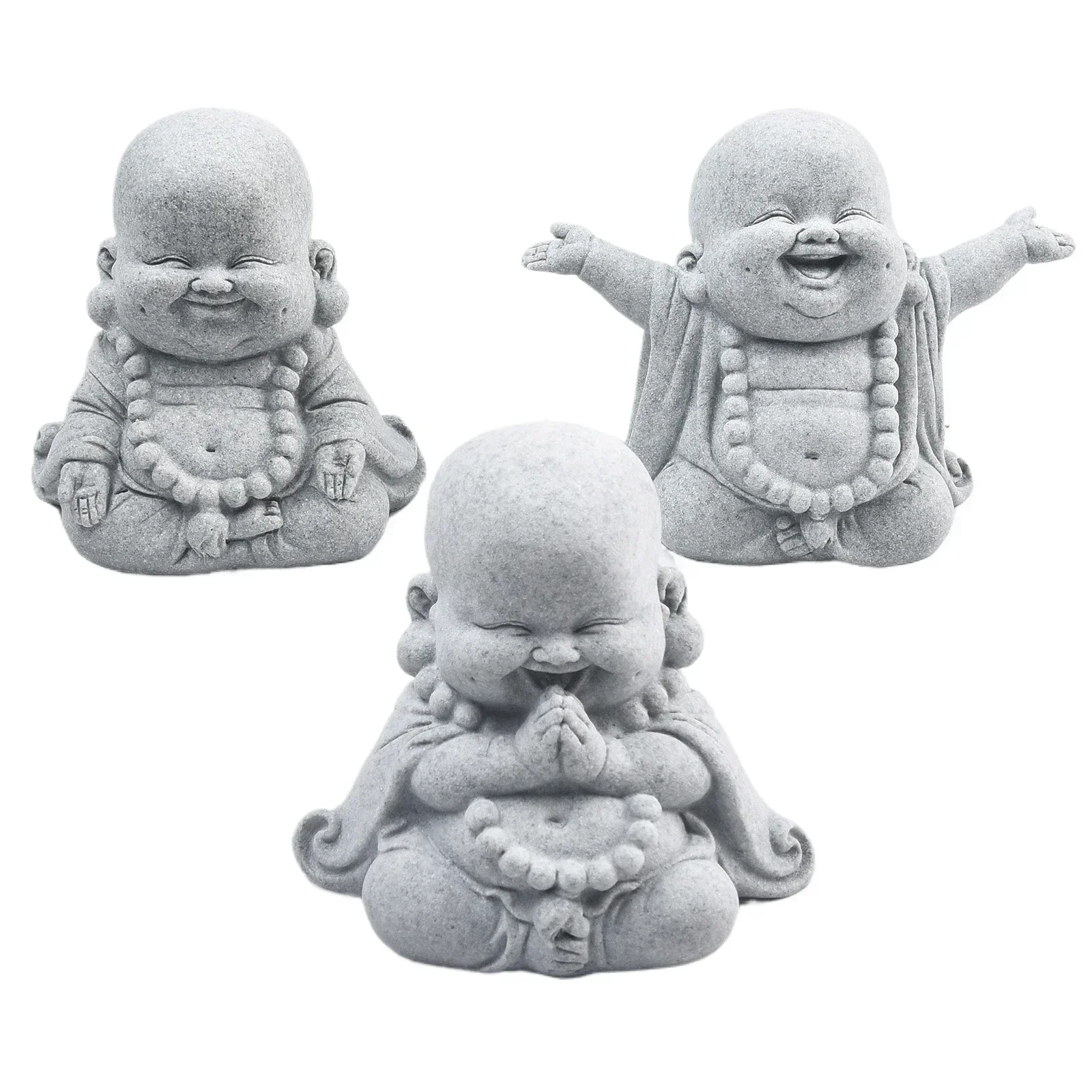 Будда Садовый Декор Толстый Улыбающийся Орнамент На Открытом Воздухе Не