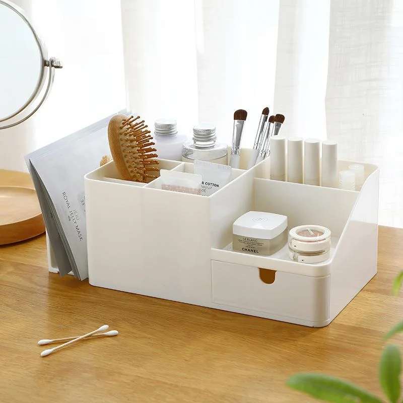 

Desktop Pencil Pen Sundries Stretchable Box Stationery School Supplies ABS Desk Office Organizer Stickers Bins Storage Holder