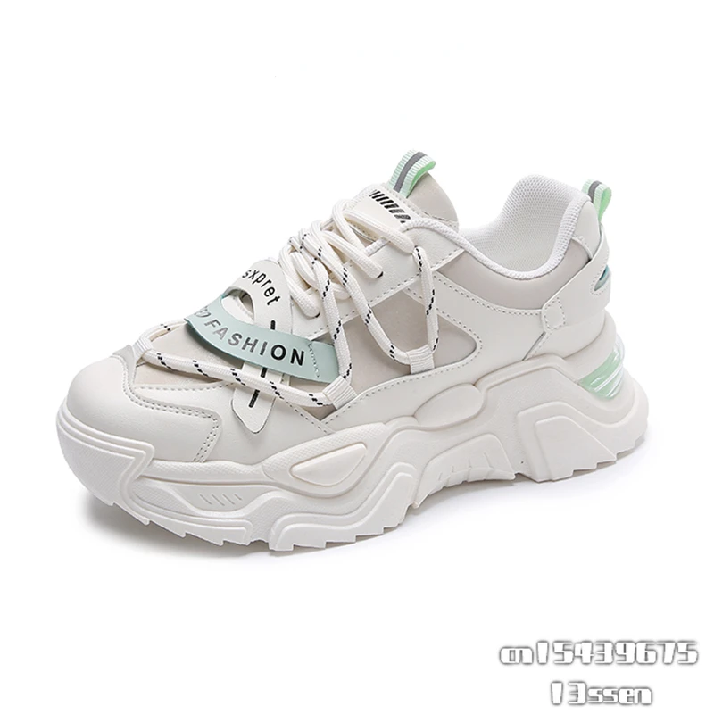 

Женская Вулканизированная обувь на шнуровке, женские массивные кроссовки на платформе, женская зимняя обувь на среднем каблуке