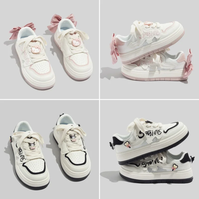 

Sanrios Kuromi Hellokittys Sneakers Summer New Anime Cute Cartoon Mesh Sandals Breathable and Comfortable Kawaii Beach Shoes