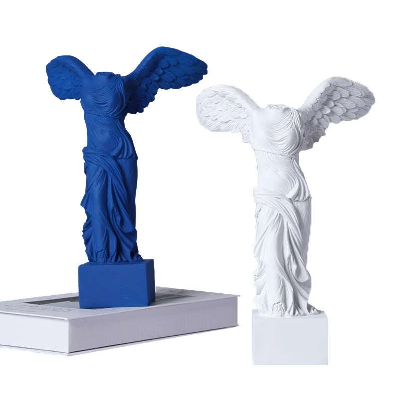 

Скульптура Ангела победы богини, украшение для дома, орнамент из смолы, ручная работа, офис, кабинет, настольное украшение, предметы интерье...