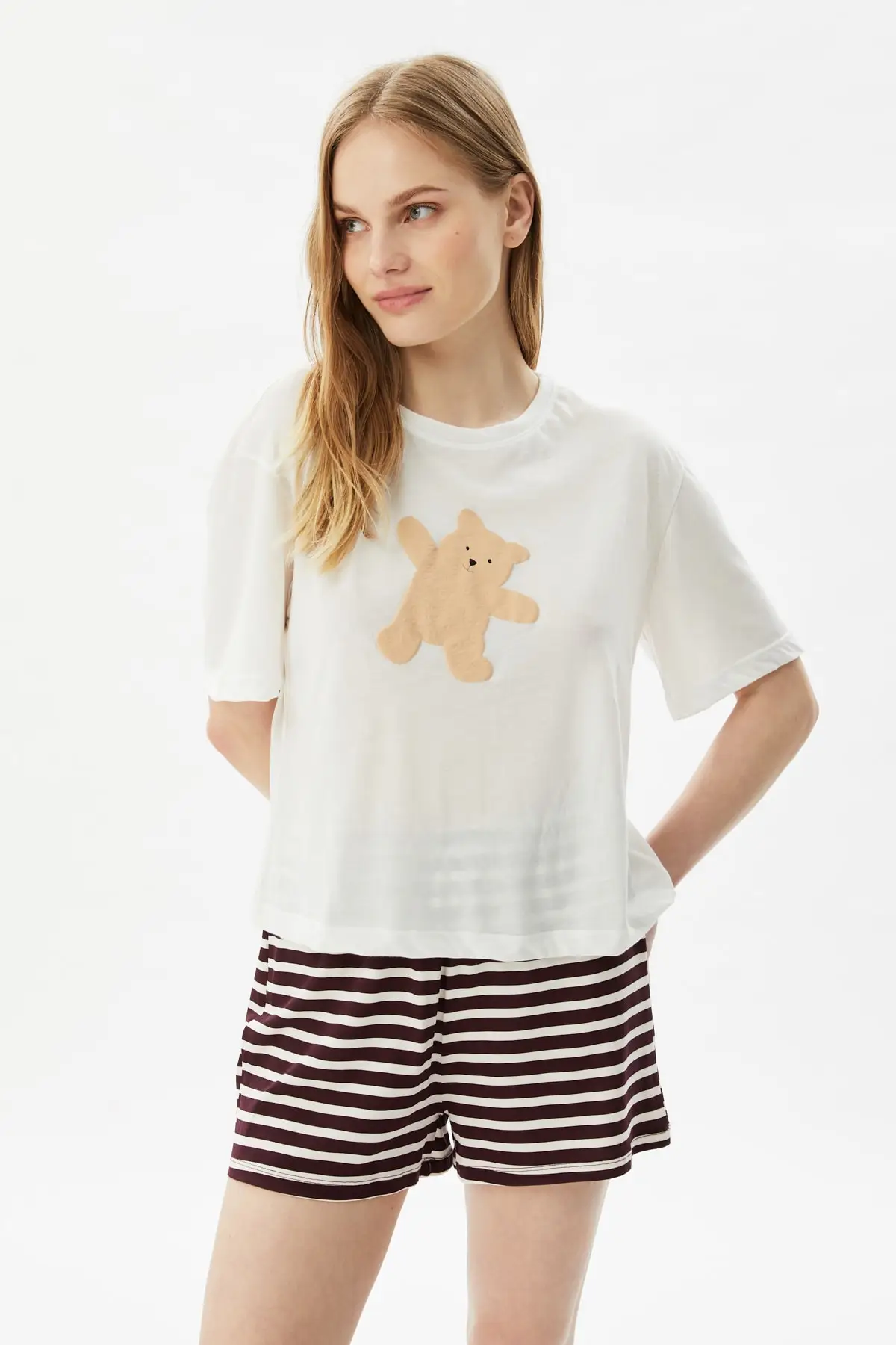 

Trendyol Printed Knitted Pajamas Set THMSS21PT1008