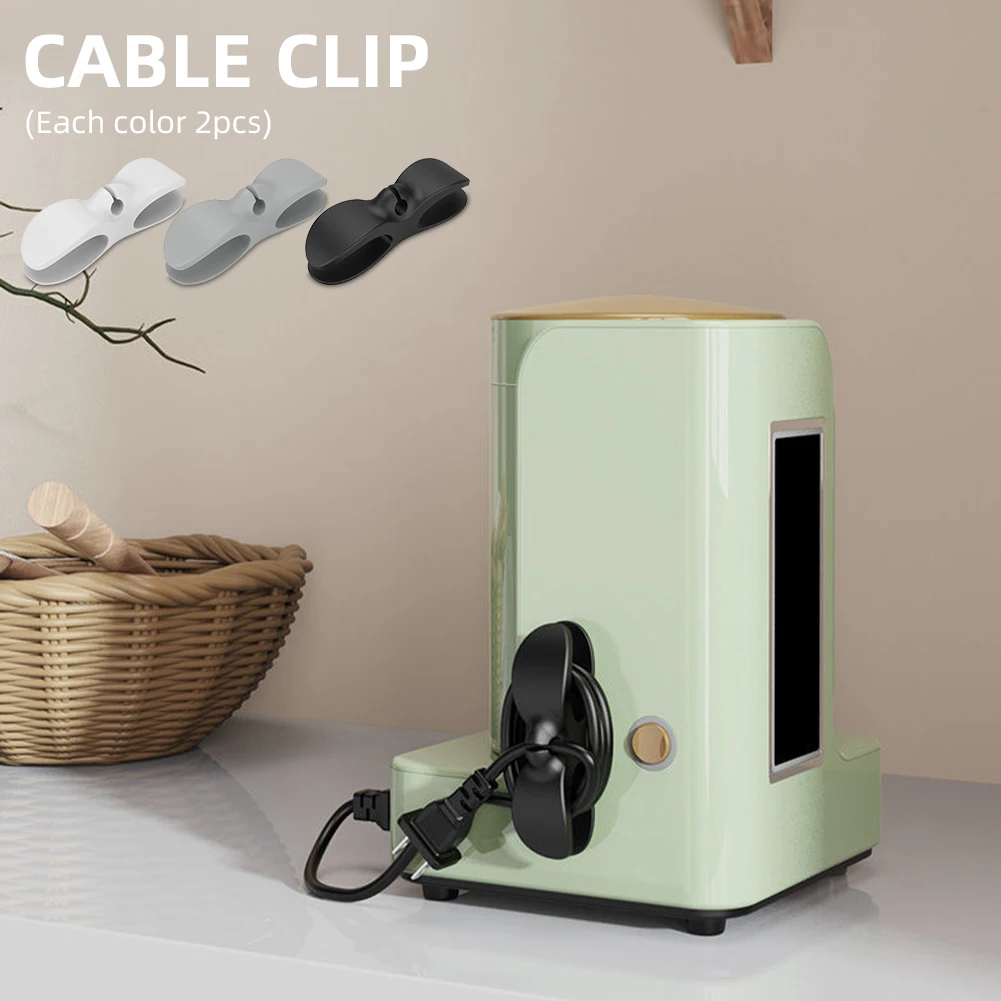 

6 шт., зажимы для кабеля для ТВ, органайзер для шнура для фритюрницы, кухонный инструмент для приборов, зажимы для кабеля, приспособления для ...