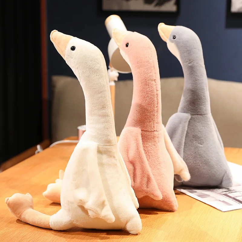 

Goose Plush Doll Cute Animals Duck Soft Stuffed Creative Comfortable Pillow For Kid Girlfriend Wife Home Car Toy Decor