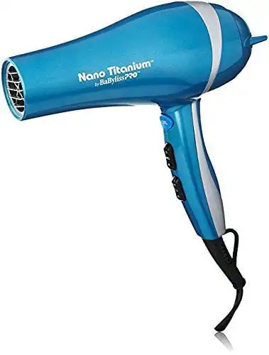 

Nano Titanium Mid-Size Ionic Hair Dryer, 2000 Watts, Blue