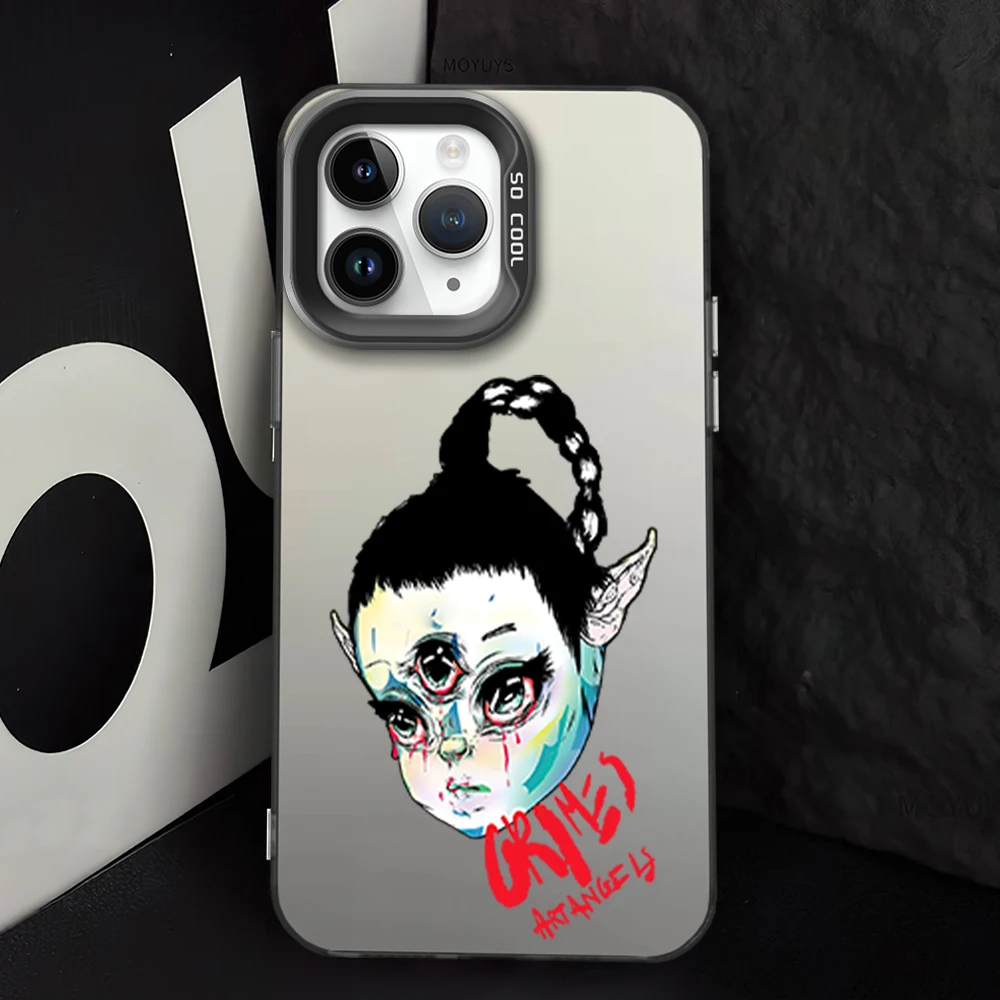 Чехол Grimes Visions для Samsung Galaxy A 15 54 55 S23 S24 S25 4G 5G Ultra Plus Fe Laser Cover IMD телефона