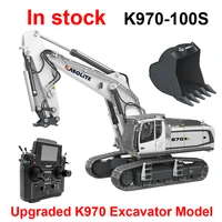 114 k970 100s upgraded metal hydraulic excavator model 18 channel rc sme excavator model toy gift
