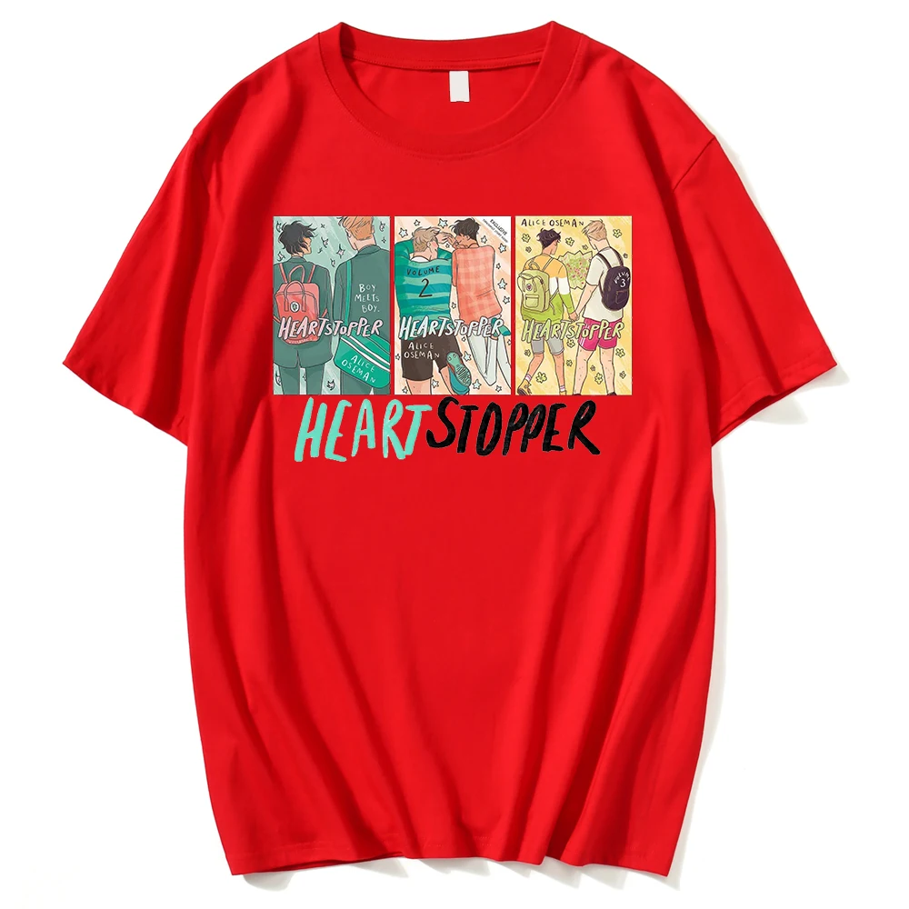 

Aesthetic Heartstopper Graphic T Shirt LGBT Pride 2022 LGBTQ+ Drama TV Series Classic Tshirts Cotton Anime Clothes Gift For Fans