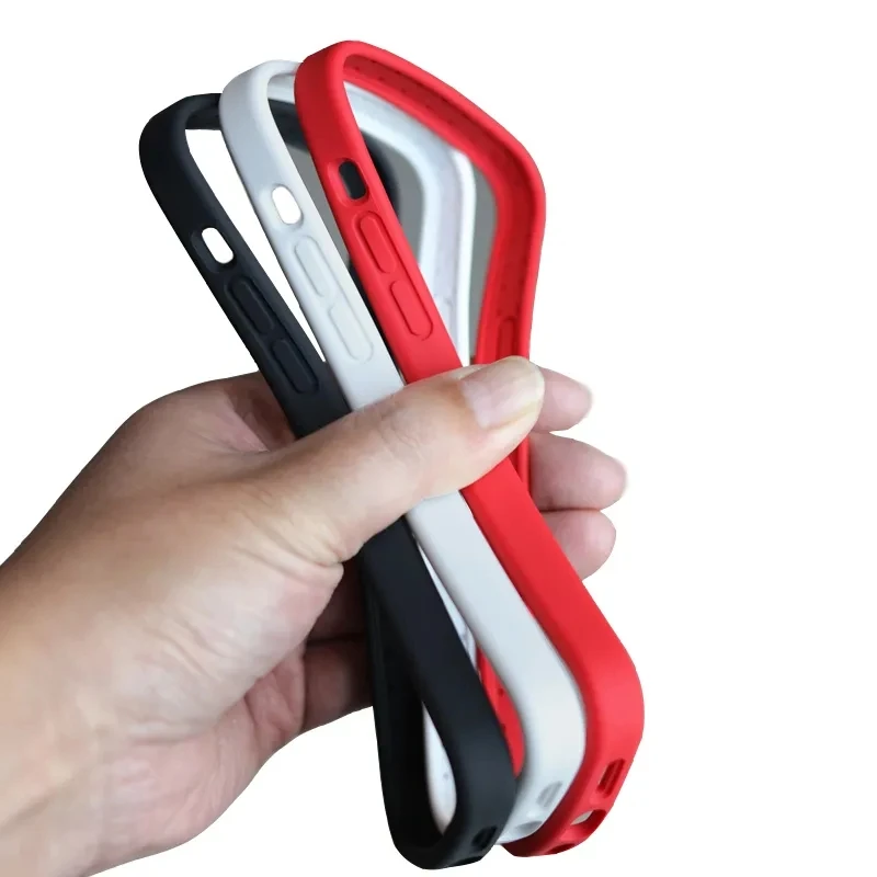 

2023 New Mini Original Liquid Silicone Bumper Side Phone Case For iPhone 14 Pro Max 14 Plus Soft Flexible Anti-Knock Frame Cover