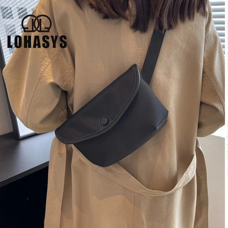 LOHASYS Multifunctional Waist Bag Belt Men  Pack Casual Phone Pouch Women Black More Pockets Small Male Waist Pack Unisex