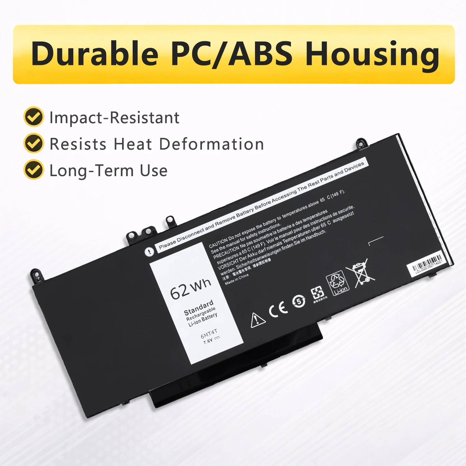 Фото Аккумулятор PowerHub 6MT4T E5470 E5570 для Dell Latitude 14 5470 15 5570 Precision 15 3510 M3510 Series 7V69Y TXF9M 79VRK HK6DV №2