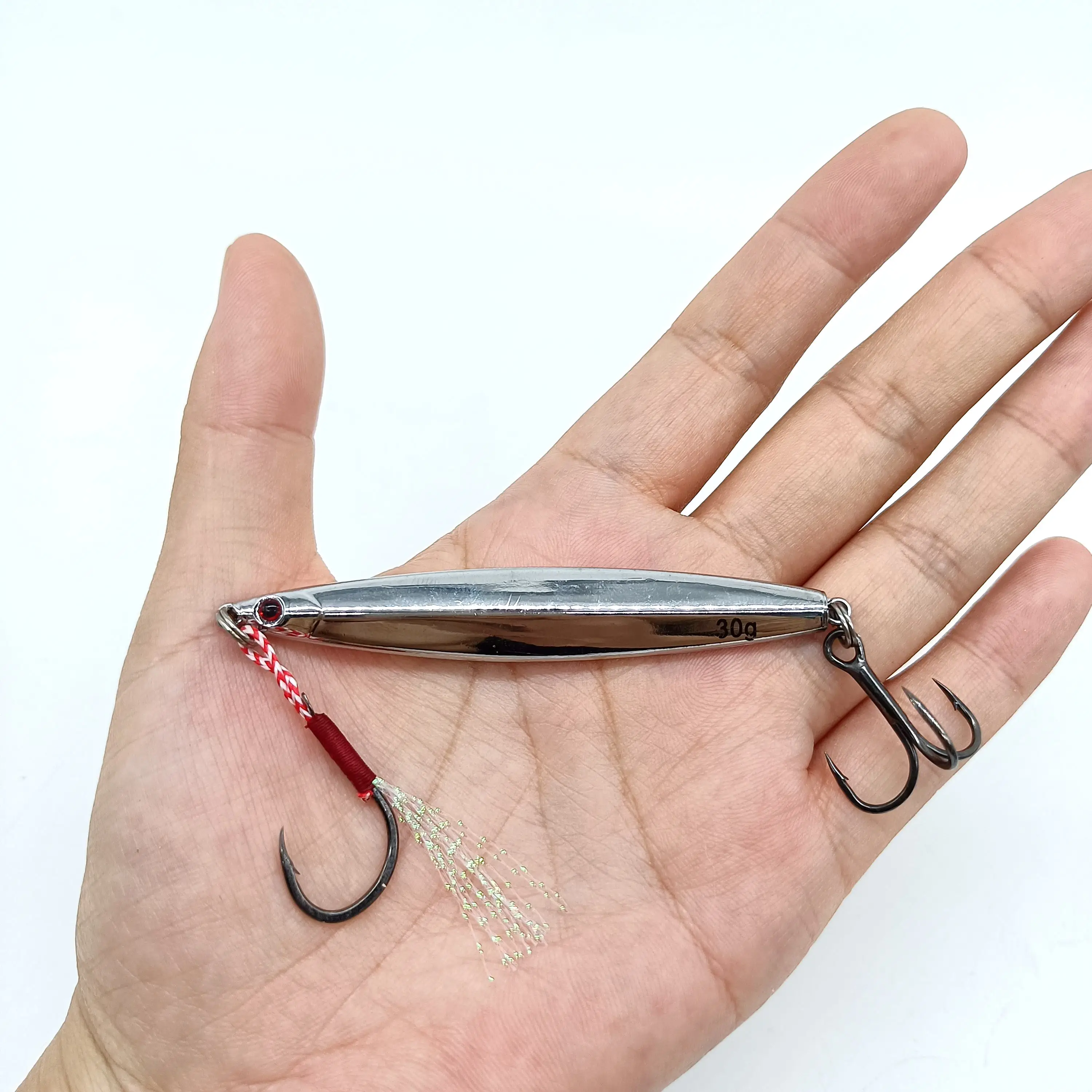 DUODUOYU 1 шт. металлическая литая приманка-ложка в комплекте с крючком 25 г/30 г Рыба