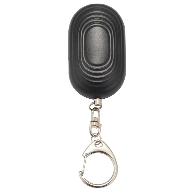 

3X Personal Protection Alarm Keychain - 130 DB Loud Sonic Siren Device With Flashlight To Increase Safety (Black)