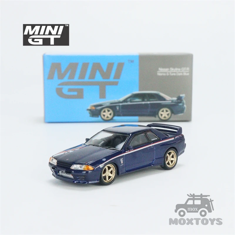 

Мини GT 1:64 Nissan Skyline GT-R R32 Nismo S-Tune темно-синий RHD литая модель автомобиля