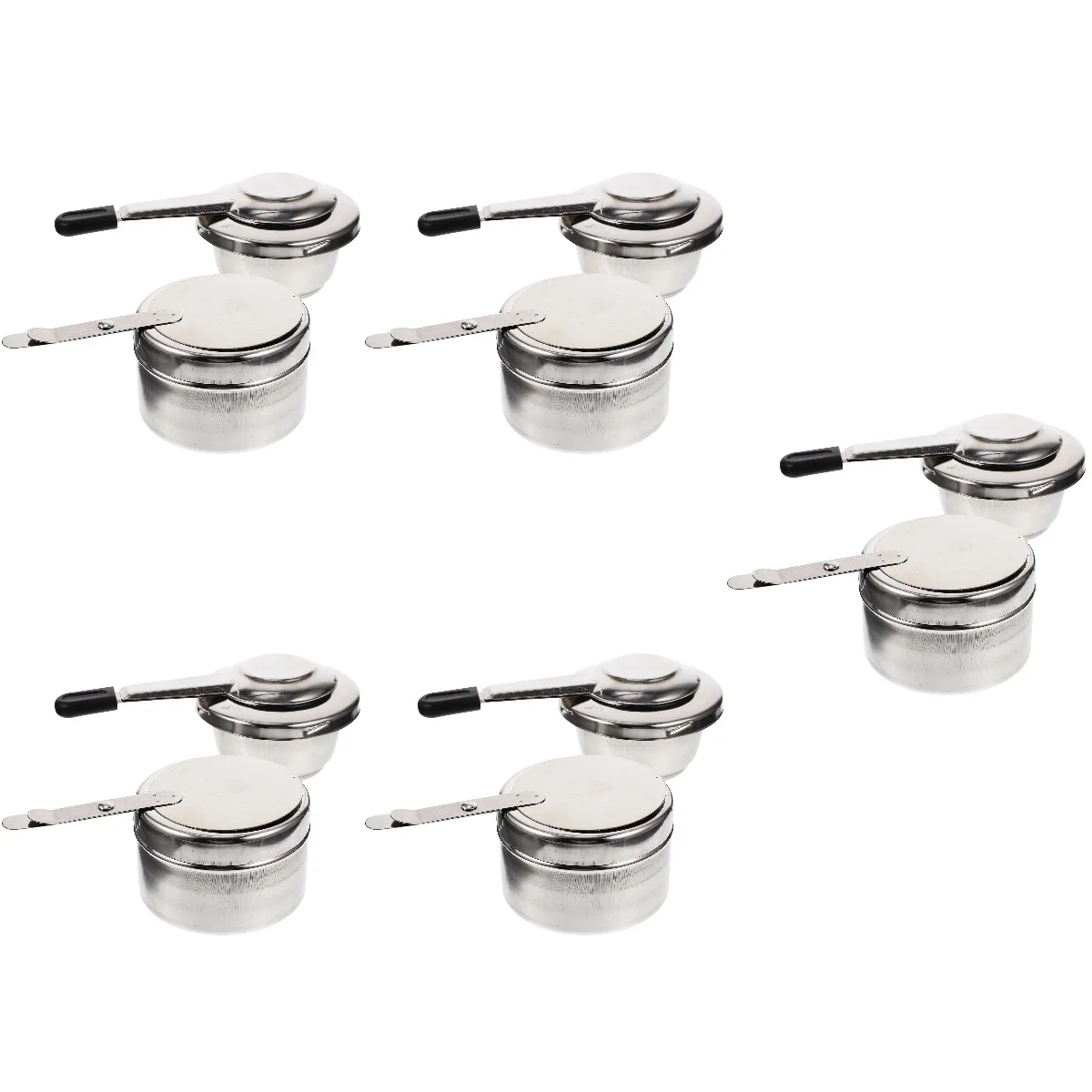 

10 Pcs Metal Stoves Burner Camping Boxes Stainless Container