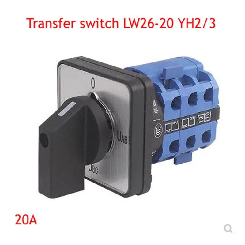 

LW26-20 YH2/3 Universal Transfer Switch Three-phase Voltage Conversion Measurement Four-speed Switch 38D-16 39B