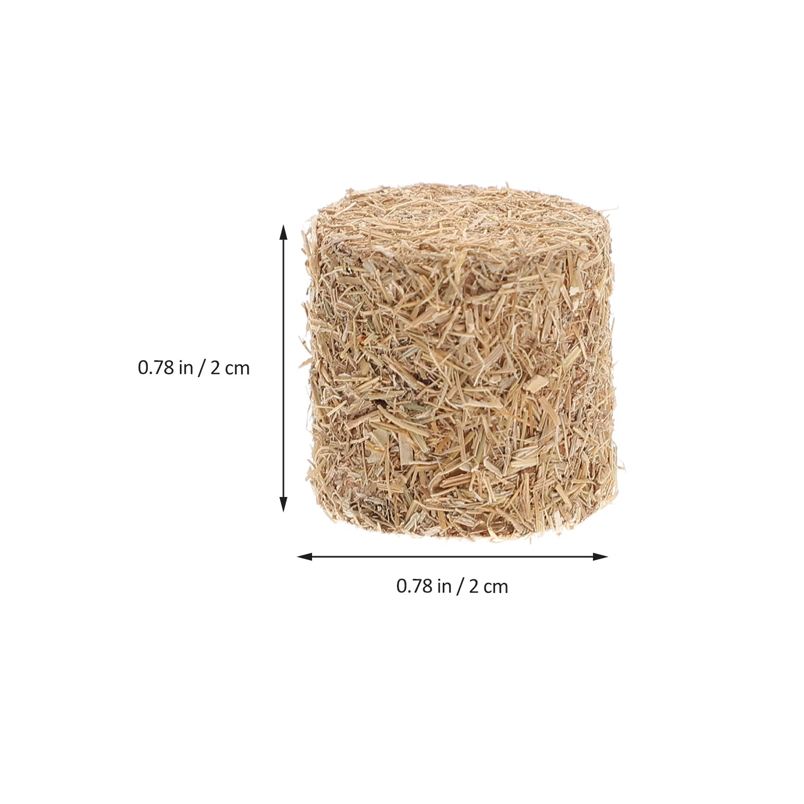 

4 Pcs Mini Haystack House Accessory Fake Straw Hayrick Decor Wood Scene Garden Bales Yard