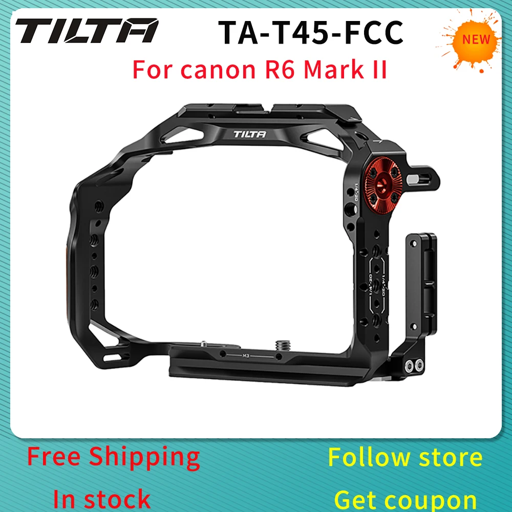 

TILTA TA-T45-FCC Full Camera Cage For Canon R6 Mark II R6 M2 Half Camera Cage 15mm LWS Baseplate