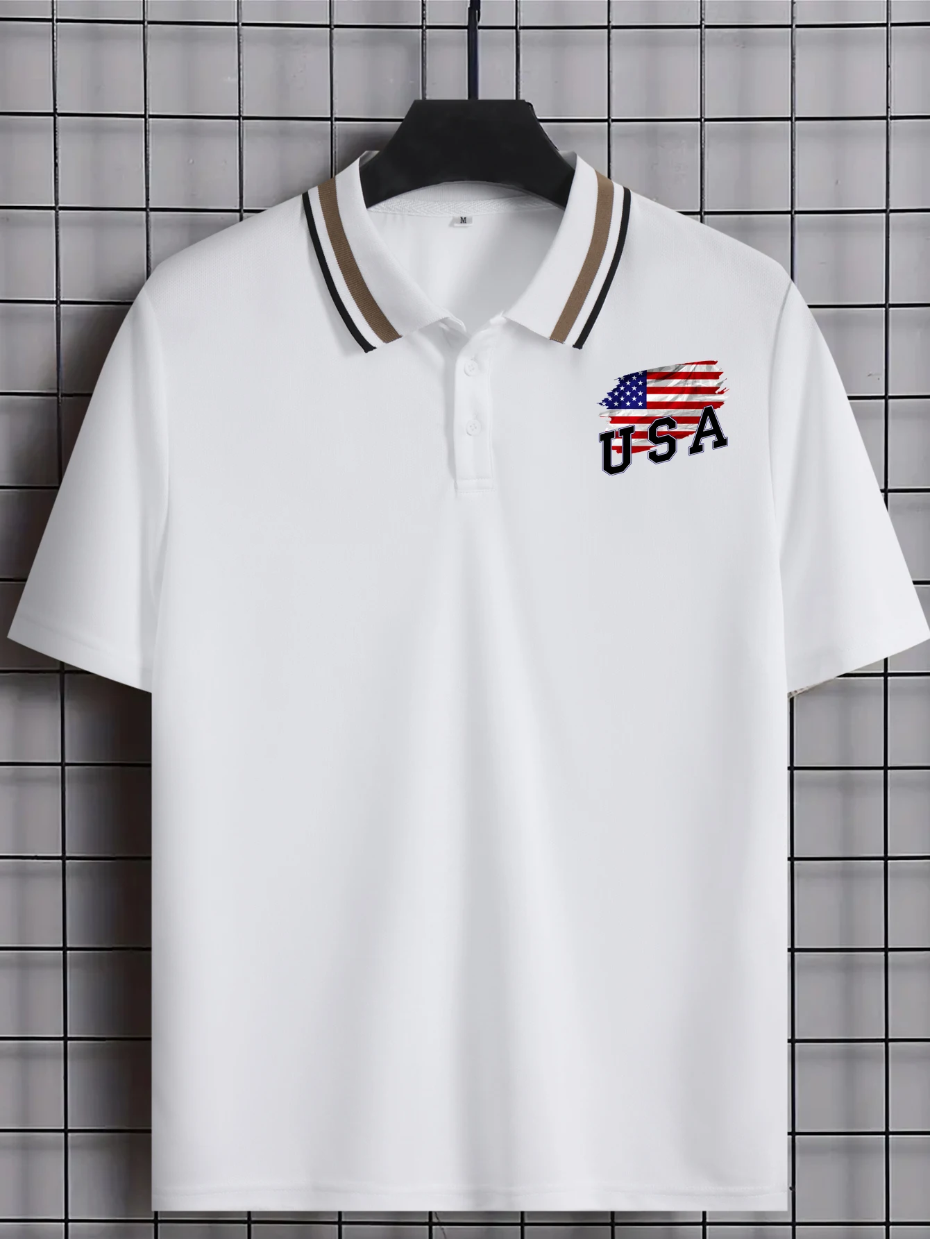 Toqucl Мужская Рубашка-поло Летняя Повседневная Хлопковая Рубашка Для Гольфа С