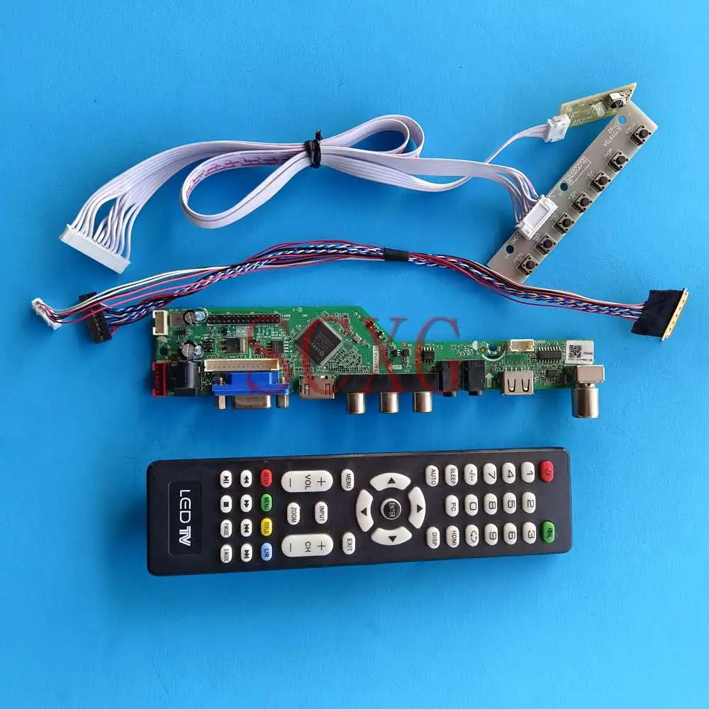 

Комплект подходит для планшетов диагональю 1920 дюйма, 1080 дюйма, аналоговых ТВ-сигналов, 40 Pin, LVDS, VGA, AV, USB, HDMI, совместима с платой контроллера др...