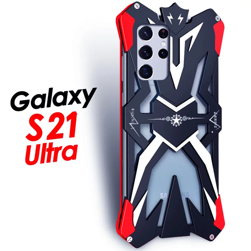 Zimon Luxury Thor Heavy Duty Armor Metal Aluminum Mobile Phone Case For samsung galaxy S22 S21 S20 FE Note20 Ultra Bumper Cover