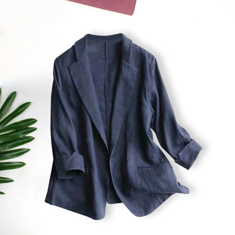 Blazer Blazer Women's Spring Summer Thin Coat 2023 New Slim Office Blazer Fashionable Elegant Loose Casual Women's ClothingEF980